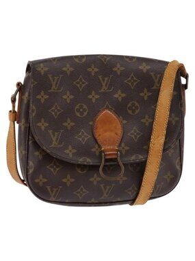 Authentic LOUIS VUITTON Monogram Saint Cloud GM Shoulder Bag M51242 LV